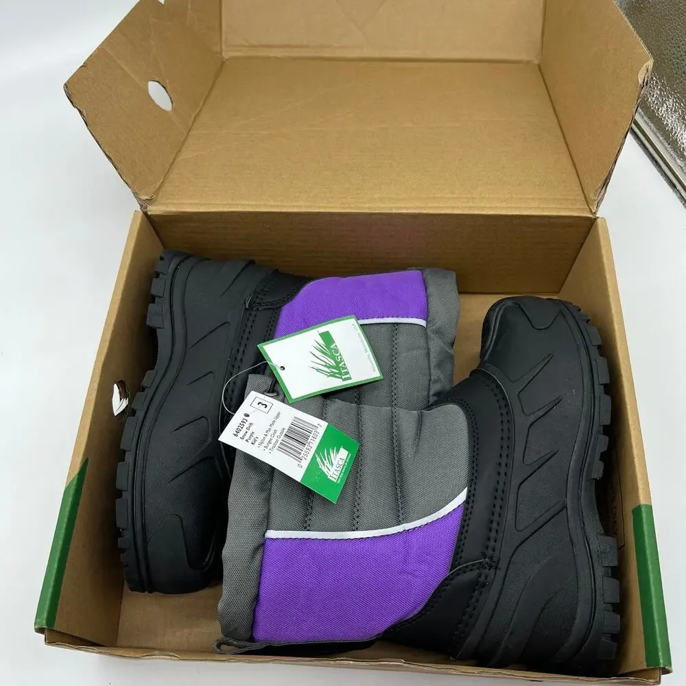 Itasca Kids Winter Snow Drift Boots Size 3 Purple